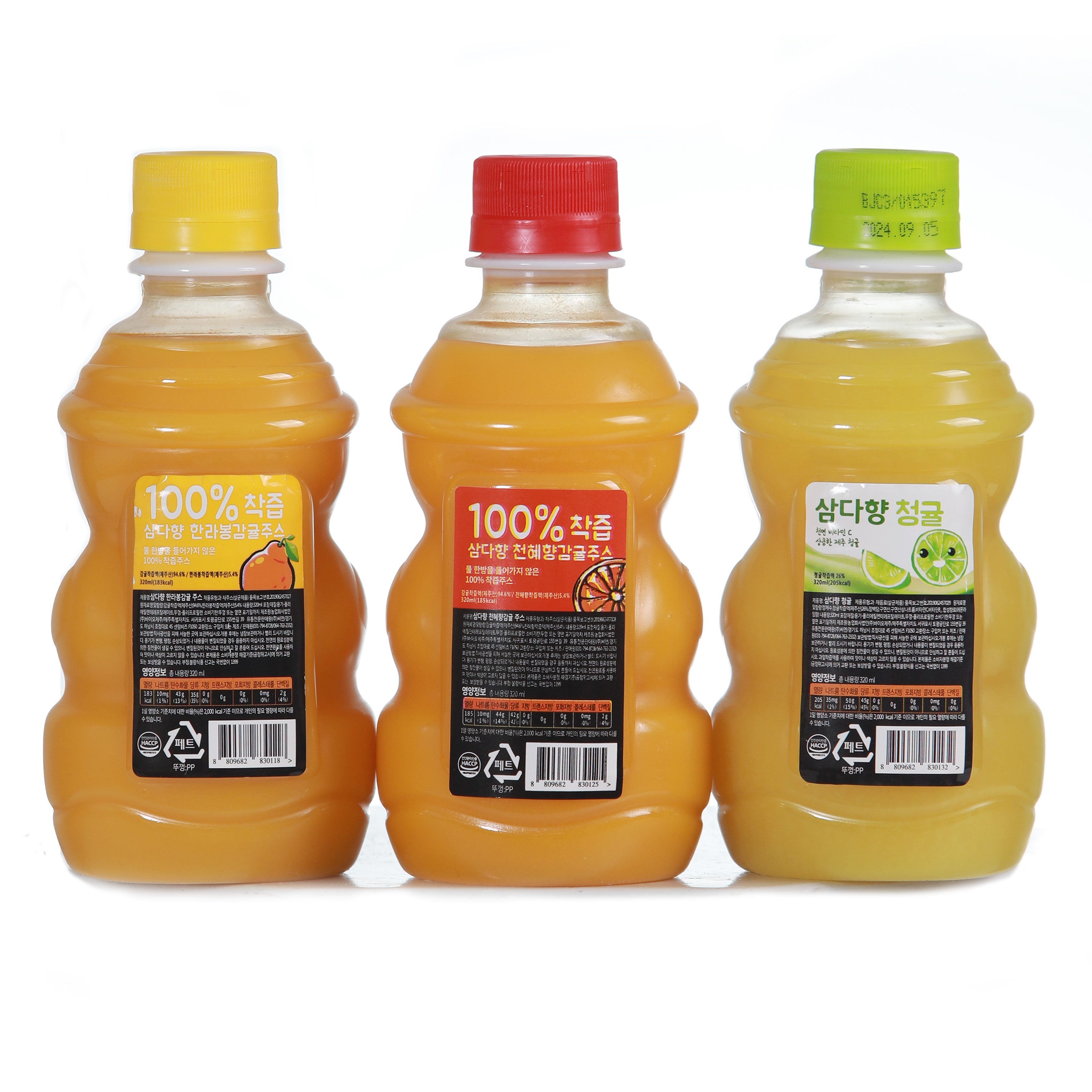 제주 삼다향 감귤주스 (한라봉3 천혜향3 청귤3), 18개, 320ml 47,600원