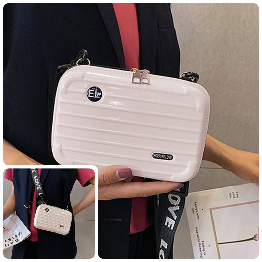 미니캐리어 크로스백 핑크베이지 학생크로스백 10,900원