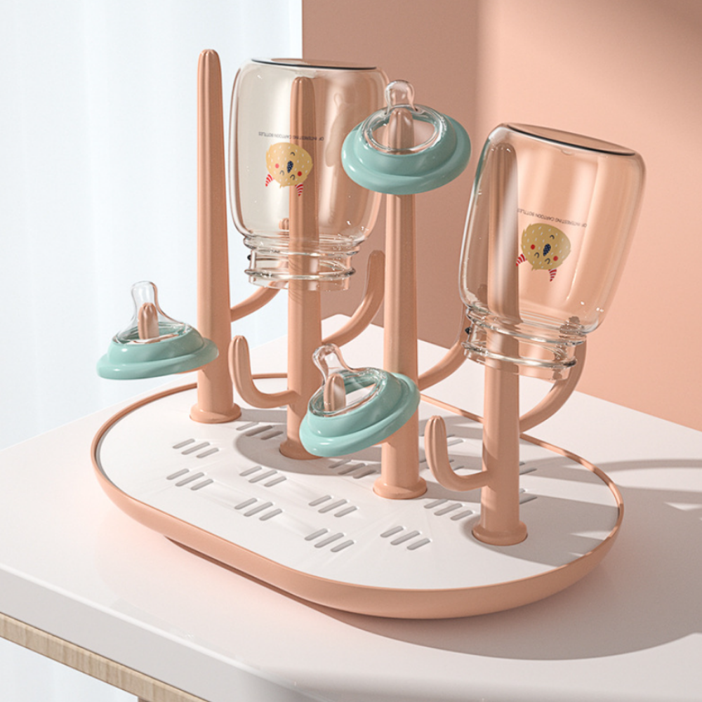 모아빛 분리세척 젖병 건조대, 핑크, 단품 12,100원