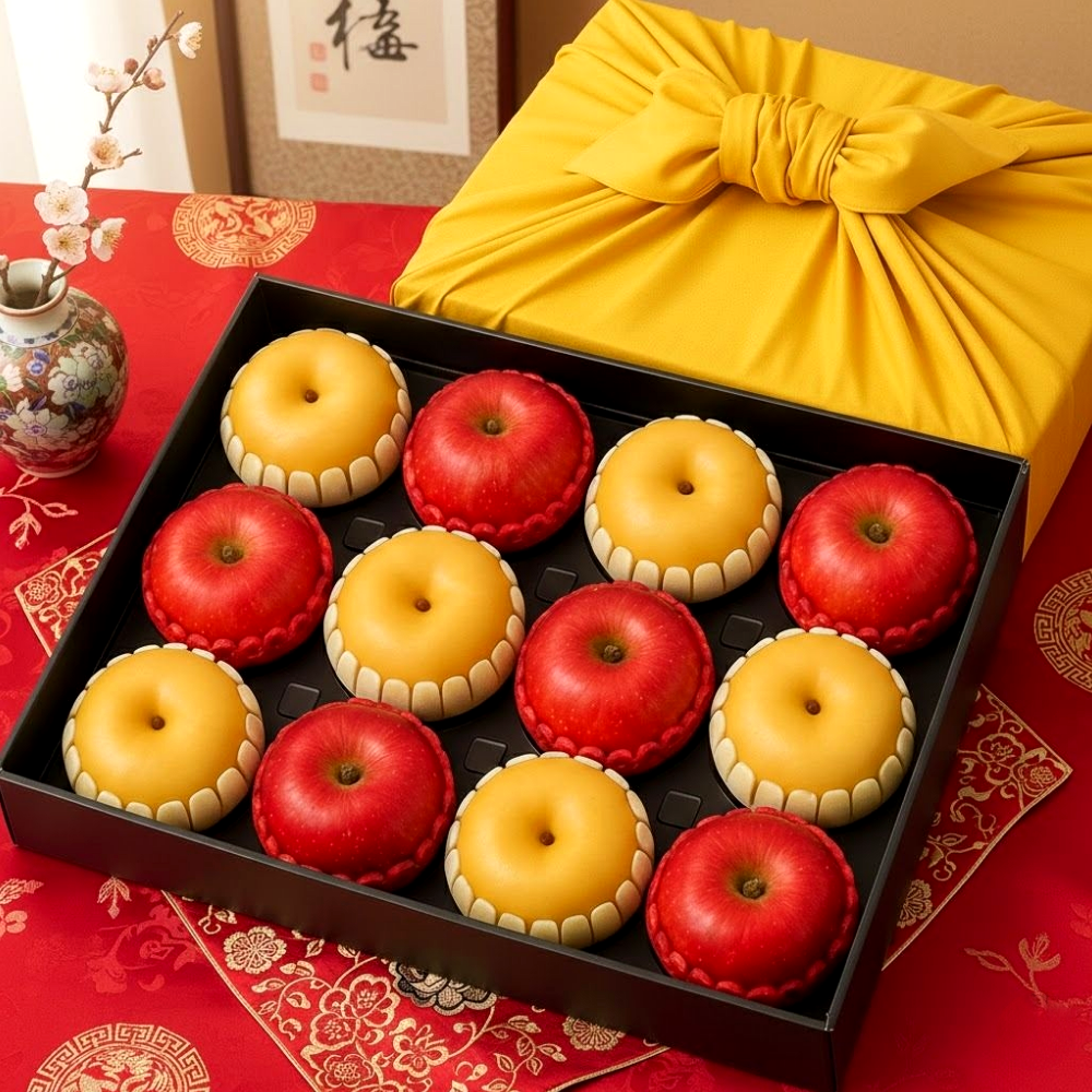 [고급선물전용] 프리미엄 과일 제수용 사과 배 혼합세트 대과 6kg 보자기포장 100,000원