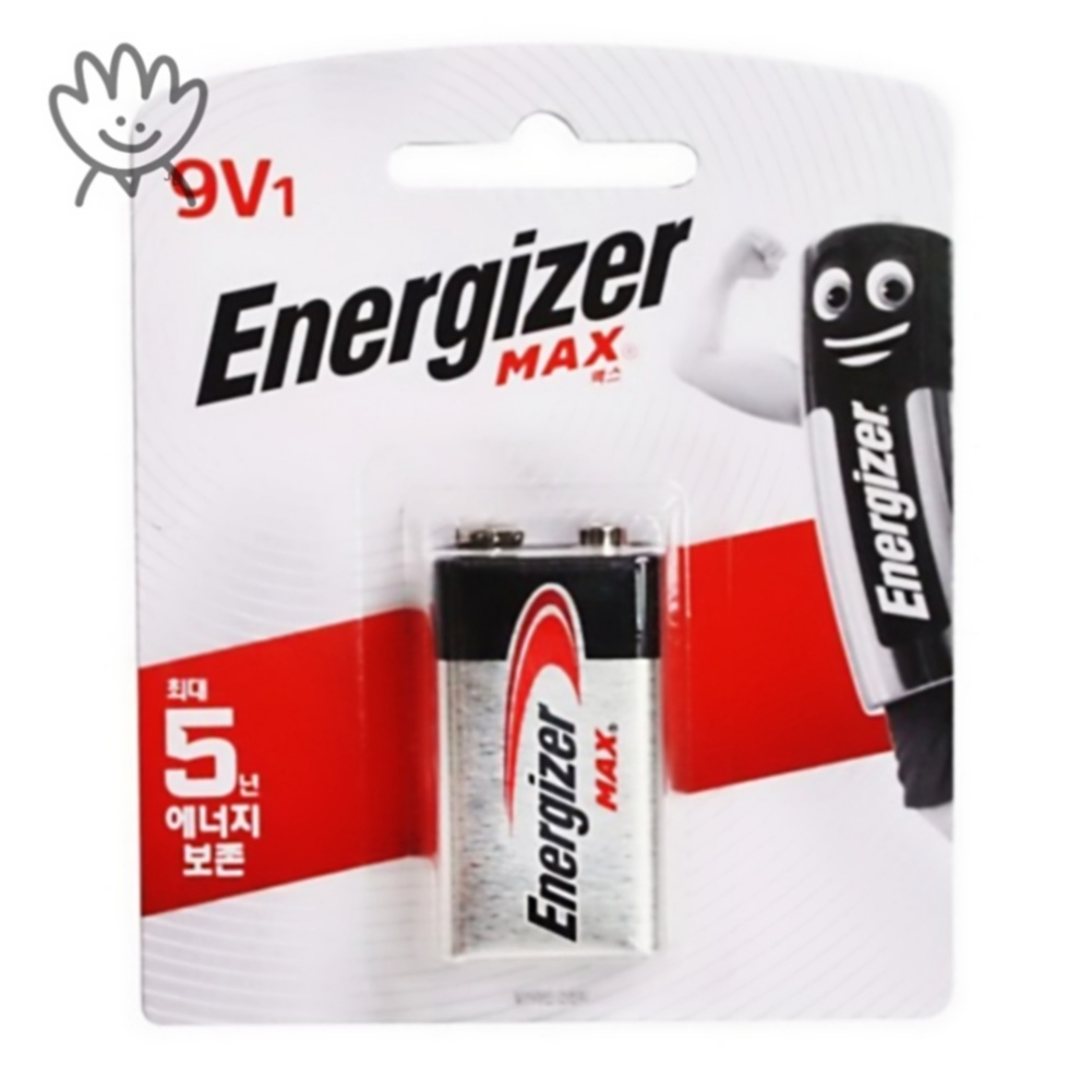 건전지 9V 6LR61 1입 에너자이저 맥스 알카라인 전지 커머스픽101 5,500원