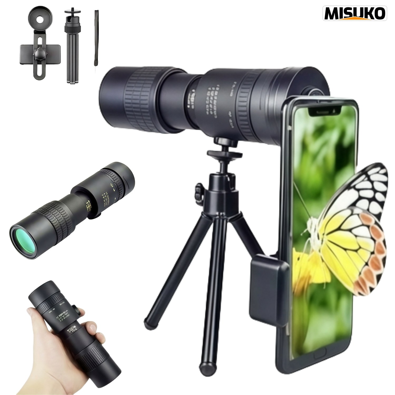 고배율 10-300배 단망경 스마트폰 망원렌즈 세트 HD 줌 휴대용, 15mm 26,900원