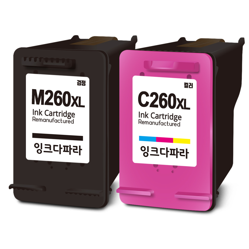 잉크다파라 삼성 호환잉크 INK-M260 C260 XL 세트 44,600원
