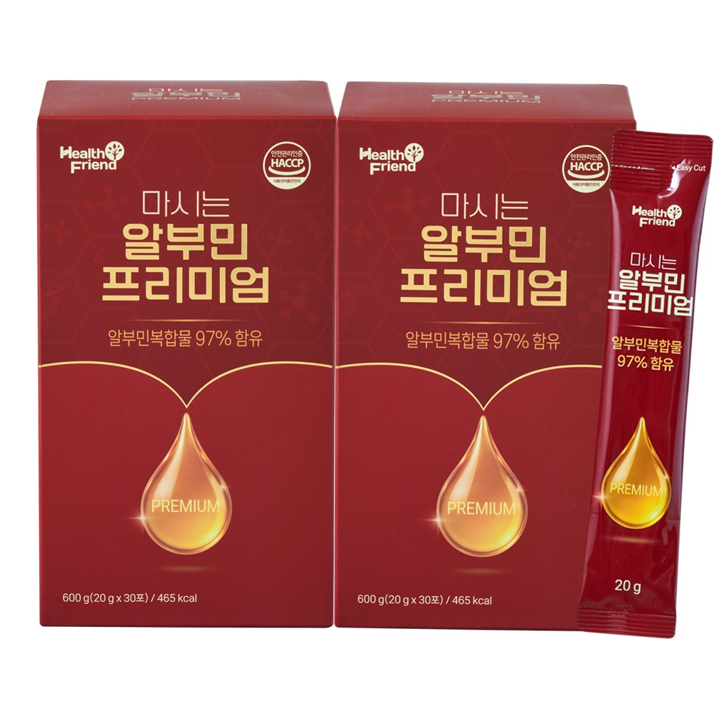 헬스프랜드 마시는 알부민 프리미엄 30p, 2개, 600g 24,900원
