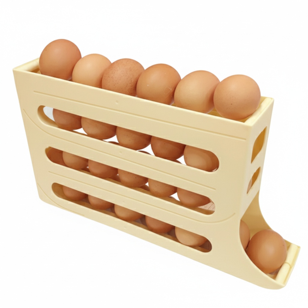 자동슬라이딩 계란트레이 계란디스펜서 달걀정리함 30구 똑템, 현재가 4,100원