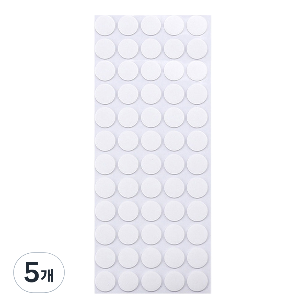 코히모 고강력 원형 양면 테이프 25mm 4W138 60p, 투명, 5개 19,000원