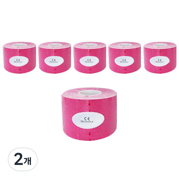 뽀마 스포츠테이프 5 cm x 5 m 핑크, 6개입, 2개 35,940원