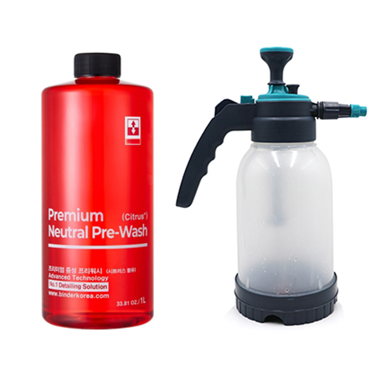 바인더 프리미엄 중성 프리워시 1L+압축분무기 2L 세트 14,830원
