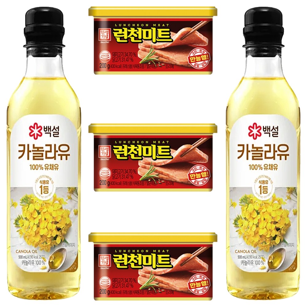 소망선물세트 5P 카놀라유 런천미트 햄 오일 식용유 한성 명절선물세트 무료배송 95,900원