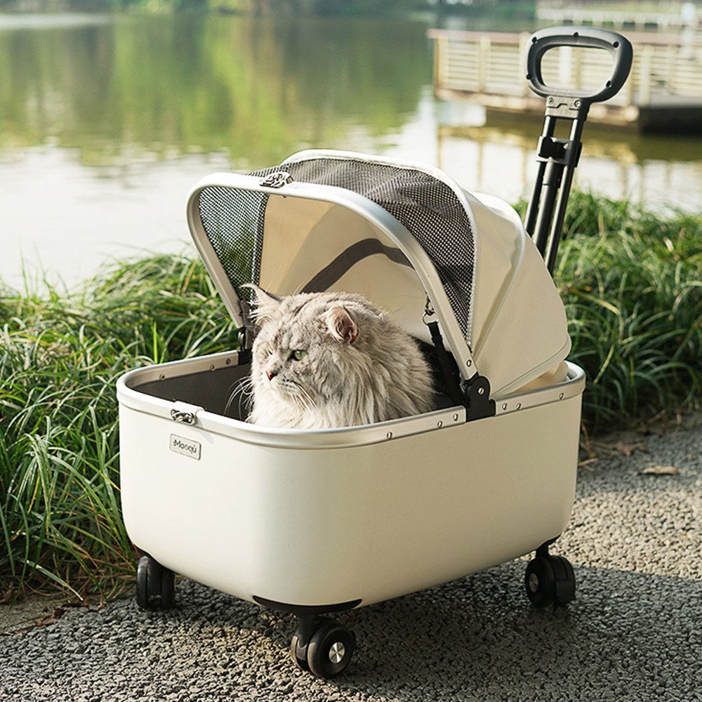 Zaxnouvi 강아지 유모차 초경량 카본 오픈형 반려동물 외출 이동 카트 169,800원