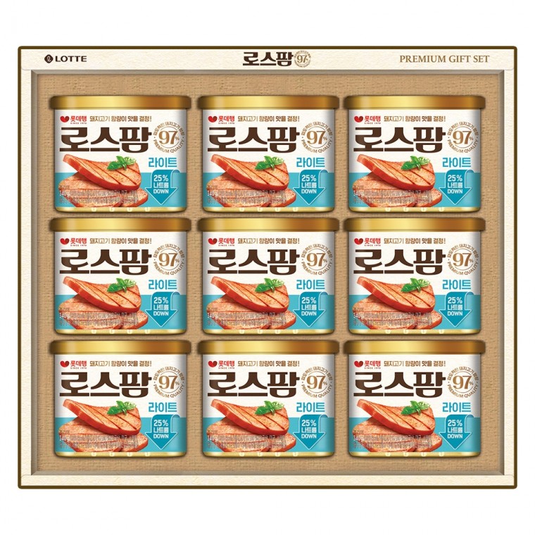 [말랑나무] 로스팜97 라이트 특호 롯데햄 명절선물세트 79,700원