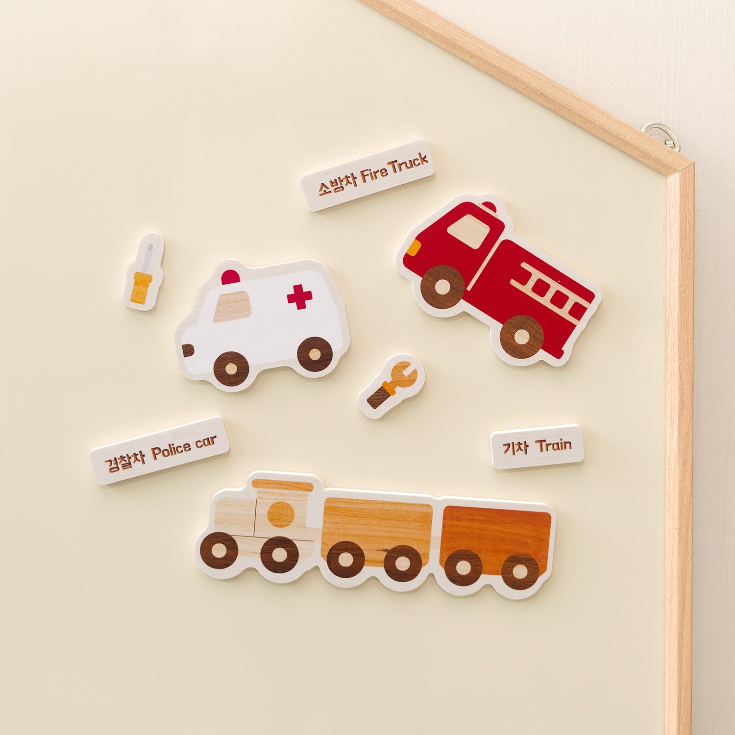 노리터보드 우디 자석교구 4종 택1 사파리 농장 교통 해양생물 유아학습 놀이 15,900원