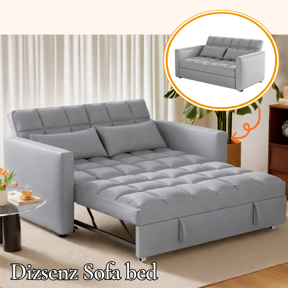 디즈센즈 접이식 소파베드 쇼파베드 1인용 2인용 푹신한 침대소파겸용, 스카이블루 85cm 254,000원