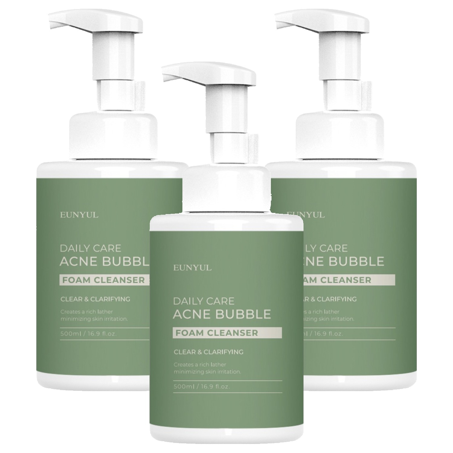 은율 데일리케어 아크네 버블 폼클렌저, 500ml, 3개 36,810원
