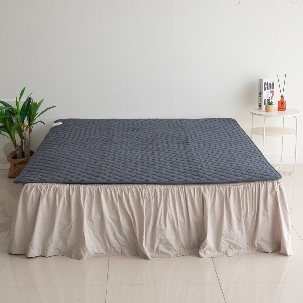 [26년형] 프리미엄 한일의료기 스텔라웨이 그래핀 전자파없는 카본 탄소매트 바람개비 온열매트 전기요 에어퀼팅 물세탁, 더블분리(160×195), 차콜 149,000원