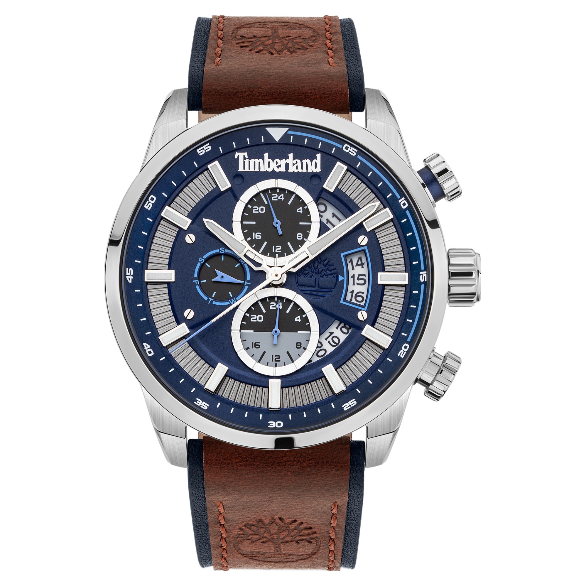 팀버랜드 남성용 칼라한 크로노그래프 가죽 쿼츠 시계 46mm TDWGF2102602 288,000원