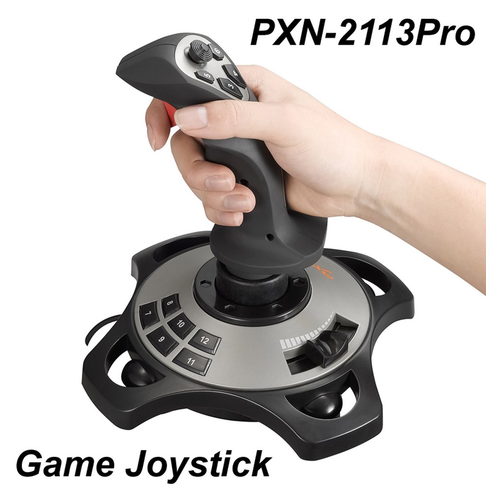 PXN-2113 프로 조이스틱 비행 시뮬레이터 게임 패드 컨트롤러 PC 조종석 스틱 게이머 조종사 비행기 70,600원