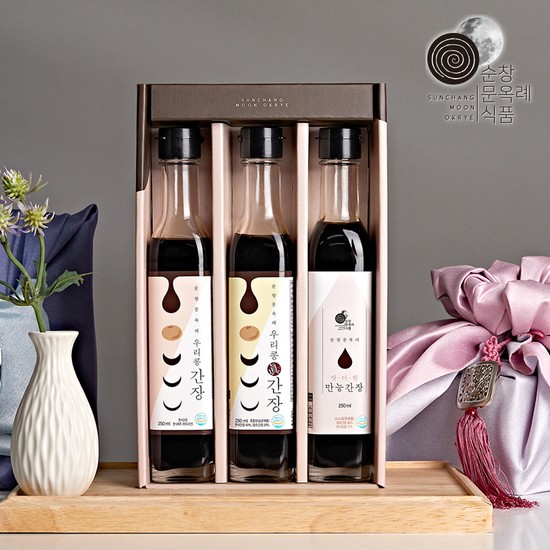 순창문옥례 우리콩 간장 종합세트 특선 5호(국간장+진간장+만능간장) 27,900원