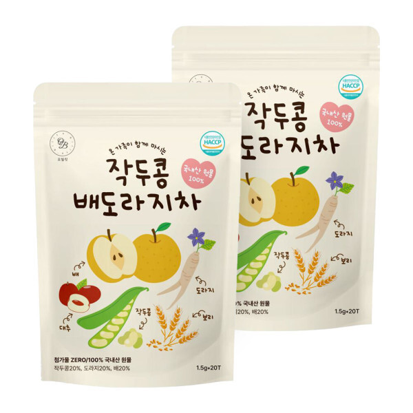 오빌릿 작두콩차 배도라지차 국산100% ( 20p) 1+1행사 중. 옥수수전분 티백 사용 25,100원