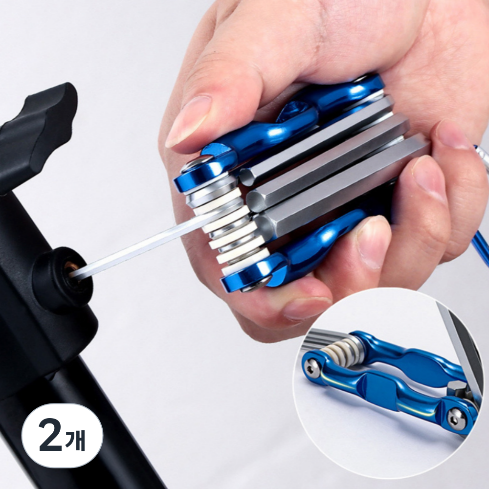 오어브랜드 만능 8종 접이식 휴대용 육각렌치 세트 19,400원