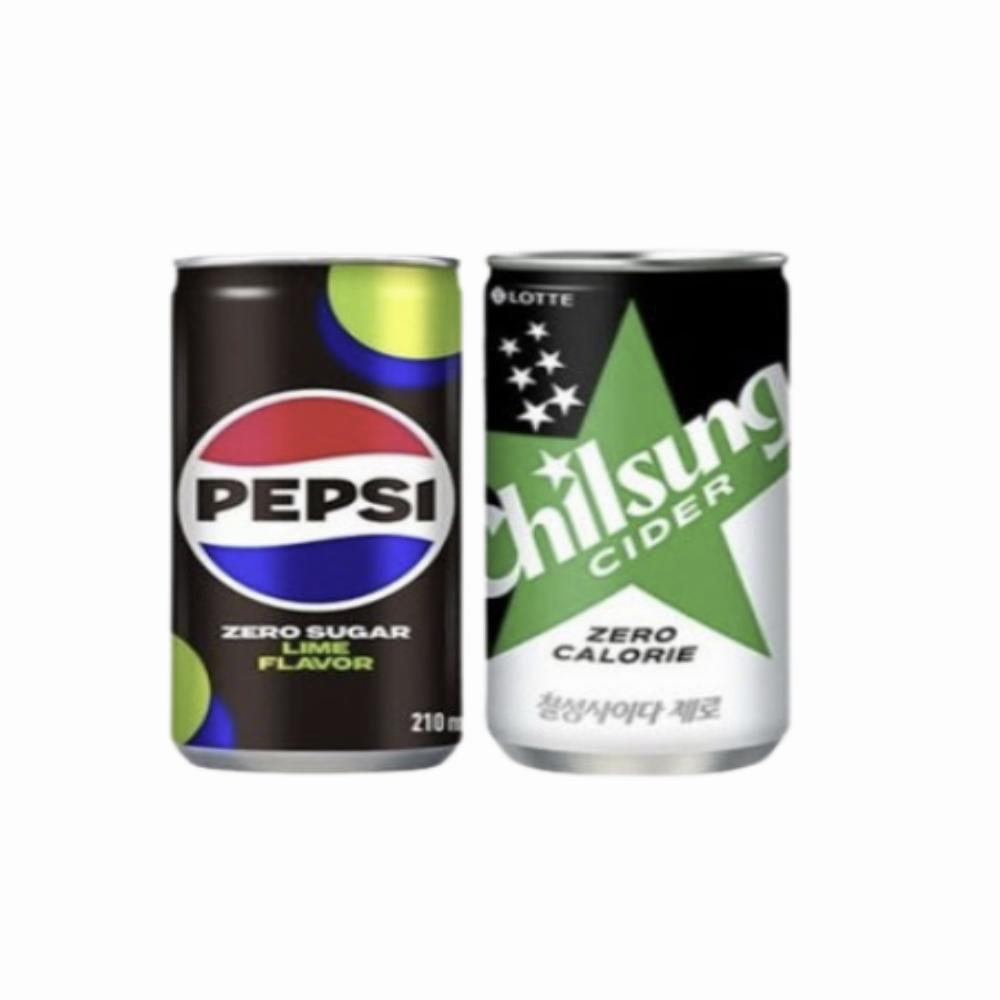 롯데칠성음료 펩시콜라 제로슈거 라임향30개   + 칠성사이다 제로30개 80,180원