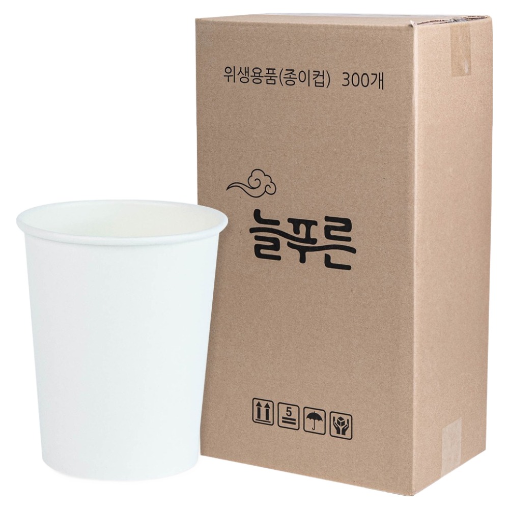 늘푸른 무인쇄 종이컵 300ml, 300개입, 1개 26,800원