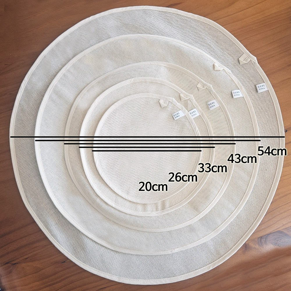 국산 광목 면 찜보자기(원형) 만두깔개 찜망 찜시트 찜깔개 면보 찜기망 7,200원