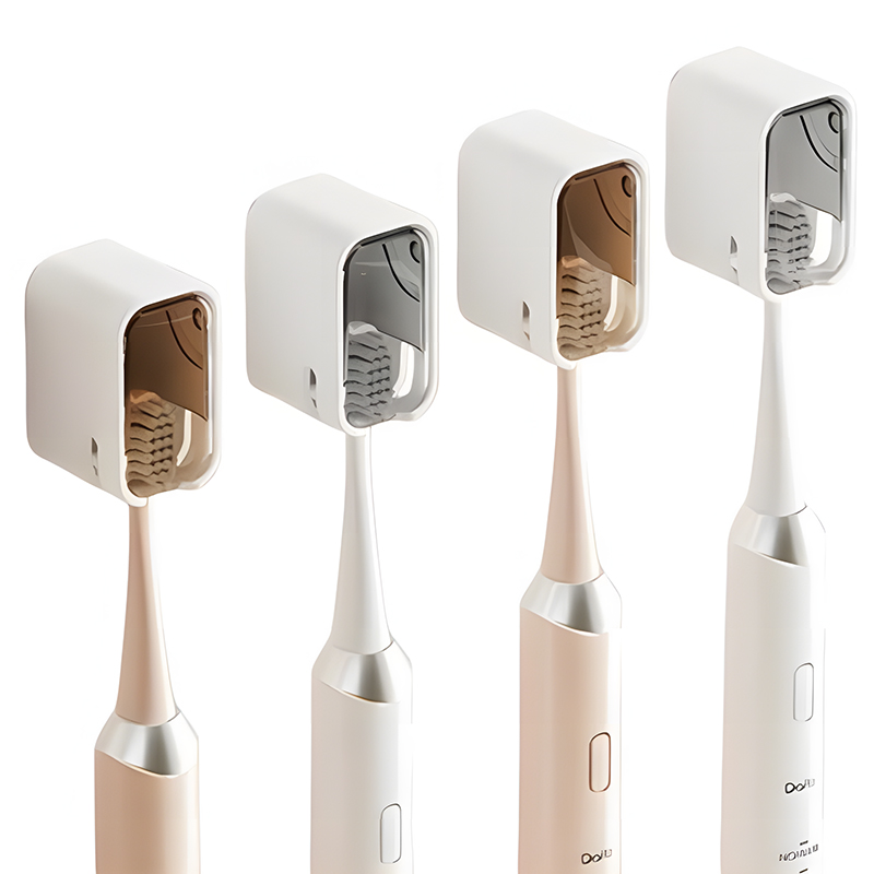 한봄누리 무타공 덮개형 먼지 방지 칫솔걸이 4p 세트, 옐로우 2p + 그레이 2p, 1세트 11,700원