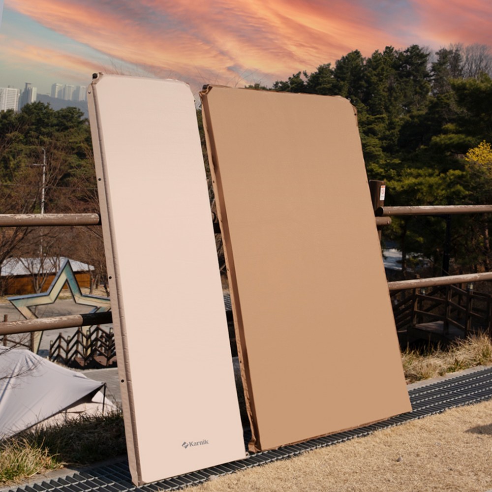 카르닉 톤온톤 자충매트 캠핑 에어매트 (3T/6T), 베이지(더블) 60,300원