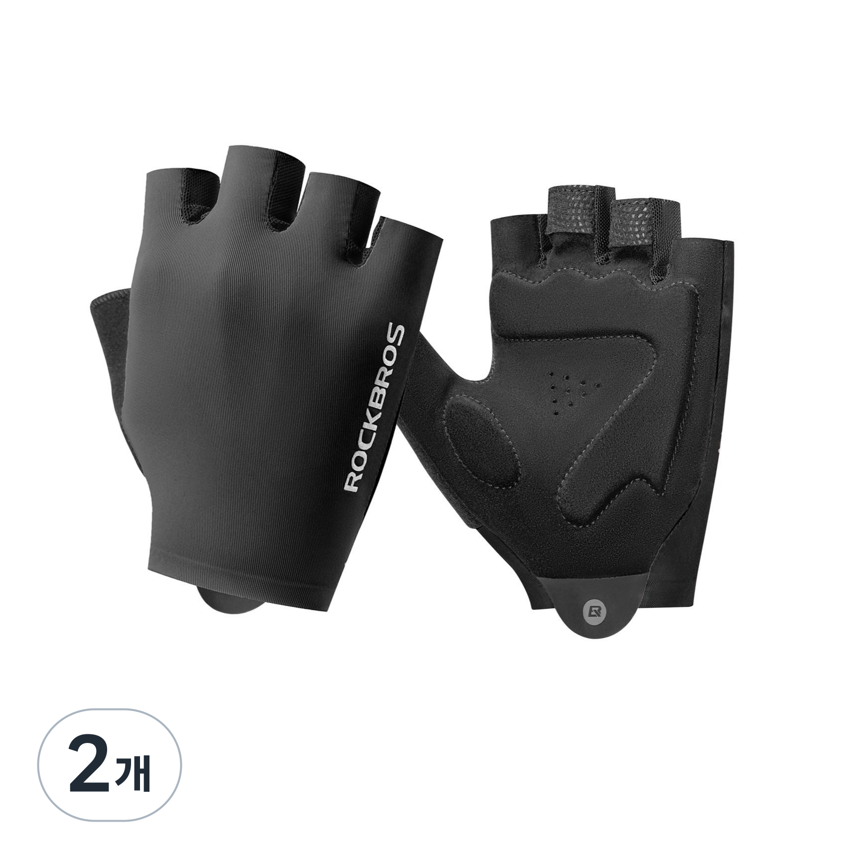 락브로스 자전거 장갑 반장갑 SBR 실리콘 젤 패드 충격흡수 통풍 라이딩, 2개, 블랙 29,130원