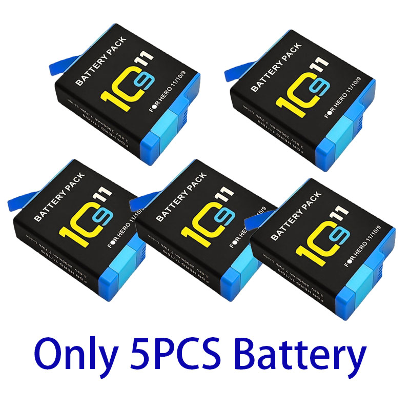 호환 GoPro Hero 11 10 9 용 2000mAh 배터리 충전식 리튬 이온 팩 모션 카메라 보관함 52,400원