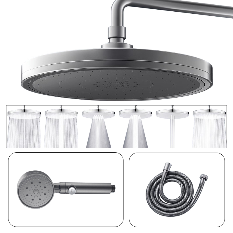 다기능 해바라기 샤워기 6단계 출수모드 고수압 레인헤드 샤워기 헤드 + 핸드샤워기 +  샤워호스 세트 37,500원