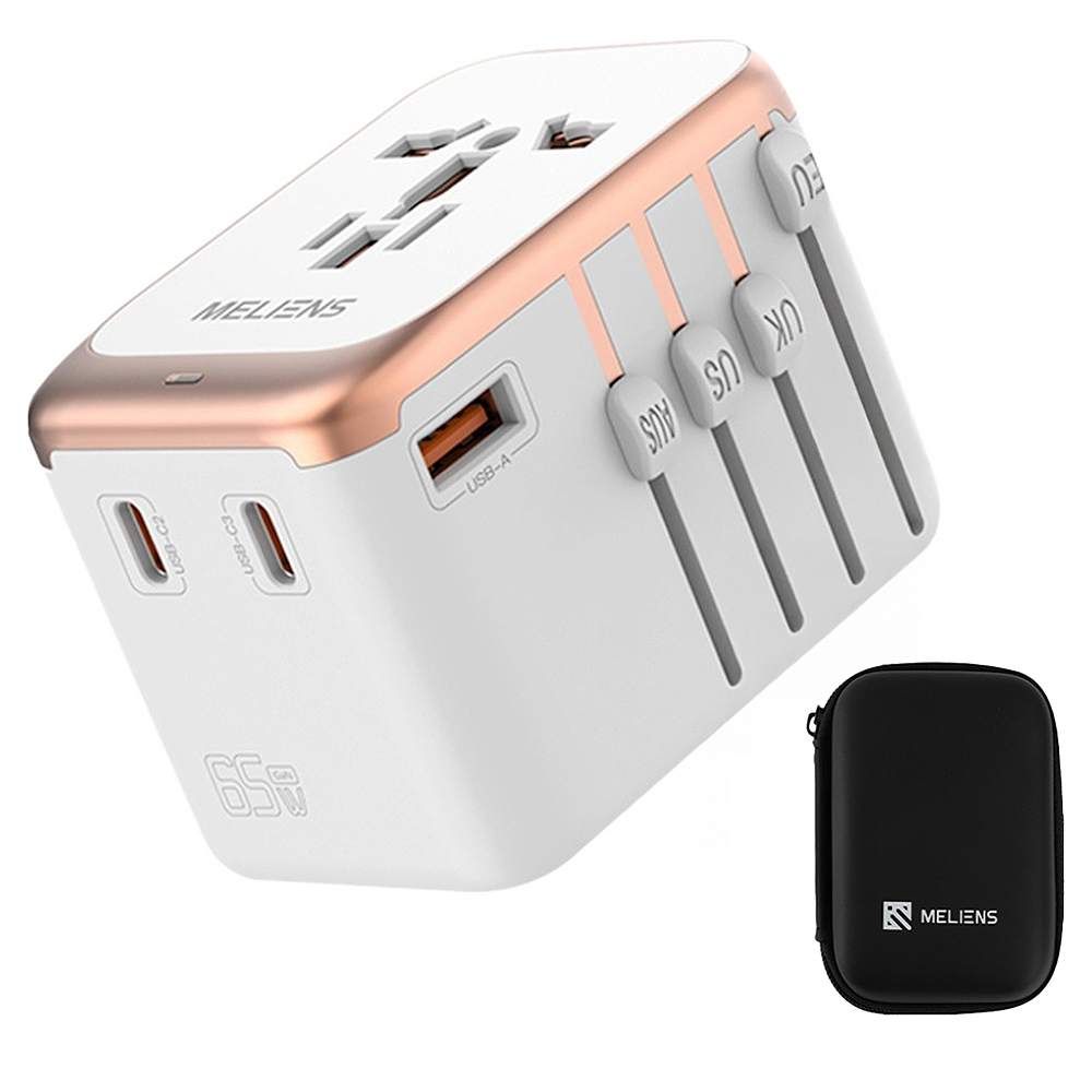 멜리언스 GaN 듀얼 초고속충전 PD65W 해외여행용 멀티 어댑터 ML-OL2 화이트 57,800원