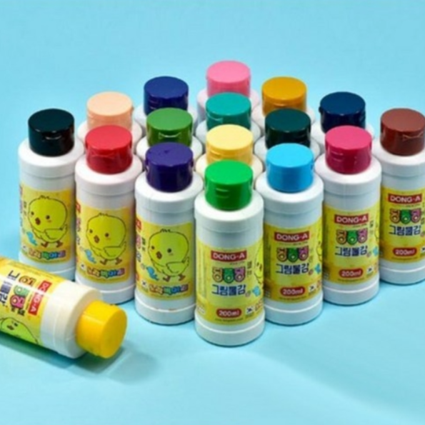 [코리아스퀘어] 동아 노랑병아리 딩동댕 그림물감 200ml 5,880원