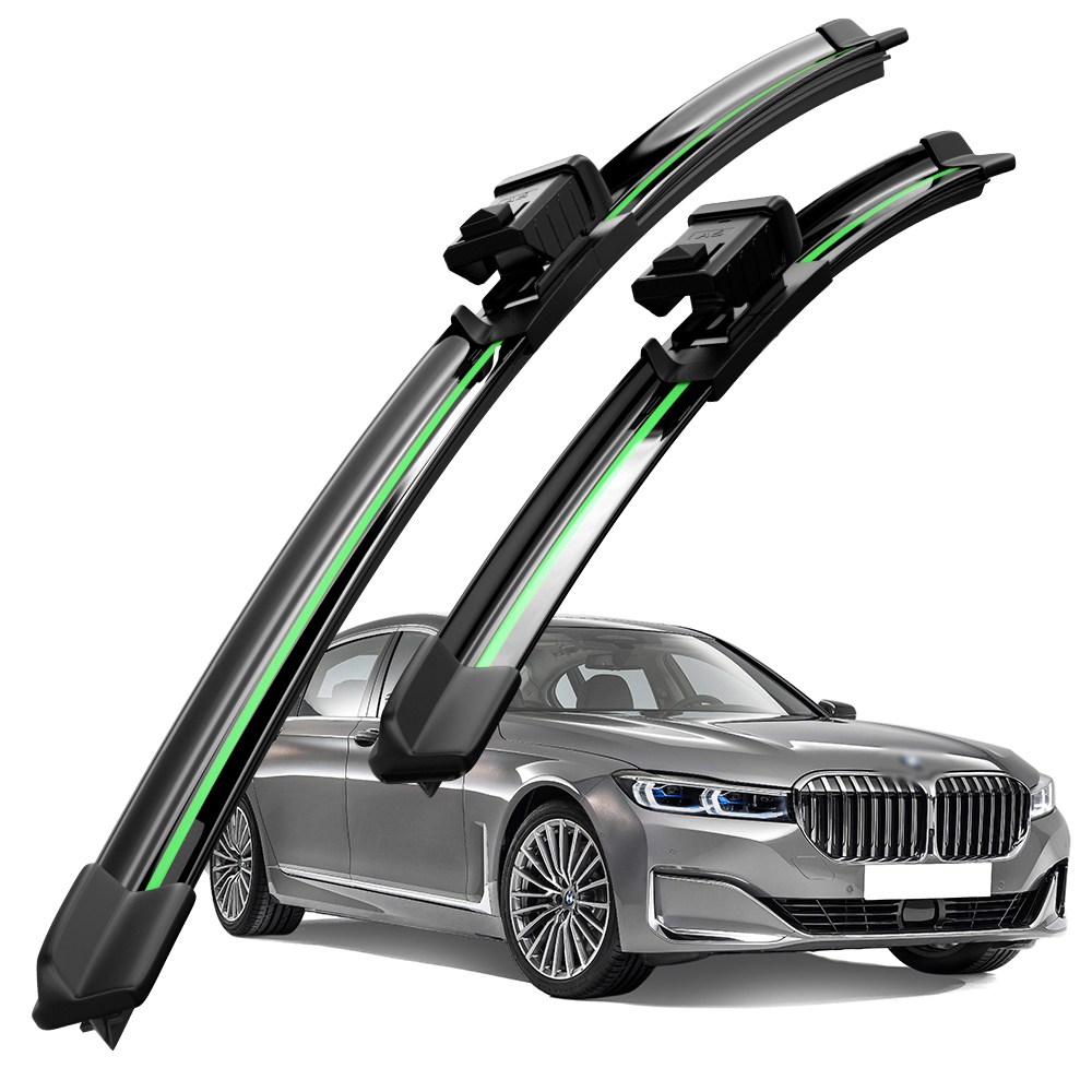 호환 BMW 7시리즈 G11 G12 G70 i7 2015-2024 2022 2023 와이퍼 초발수 저소음 자국 없음 전면 와이퍼 블레이드 2종 세트, 7시리즈(G11/G12) 2015-2022 28,600원