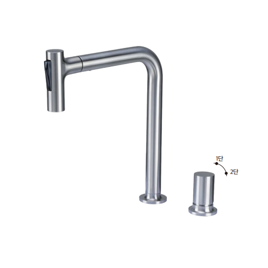 싱크대 수전 하츠 폰테 202 FC-IS100 무광 스텐 투홀 주방수전 교체 160,000원