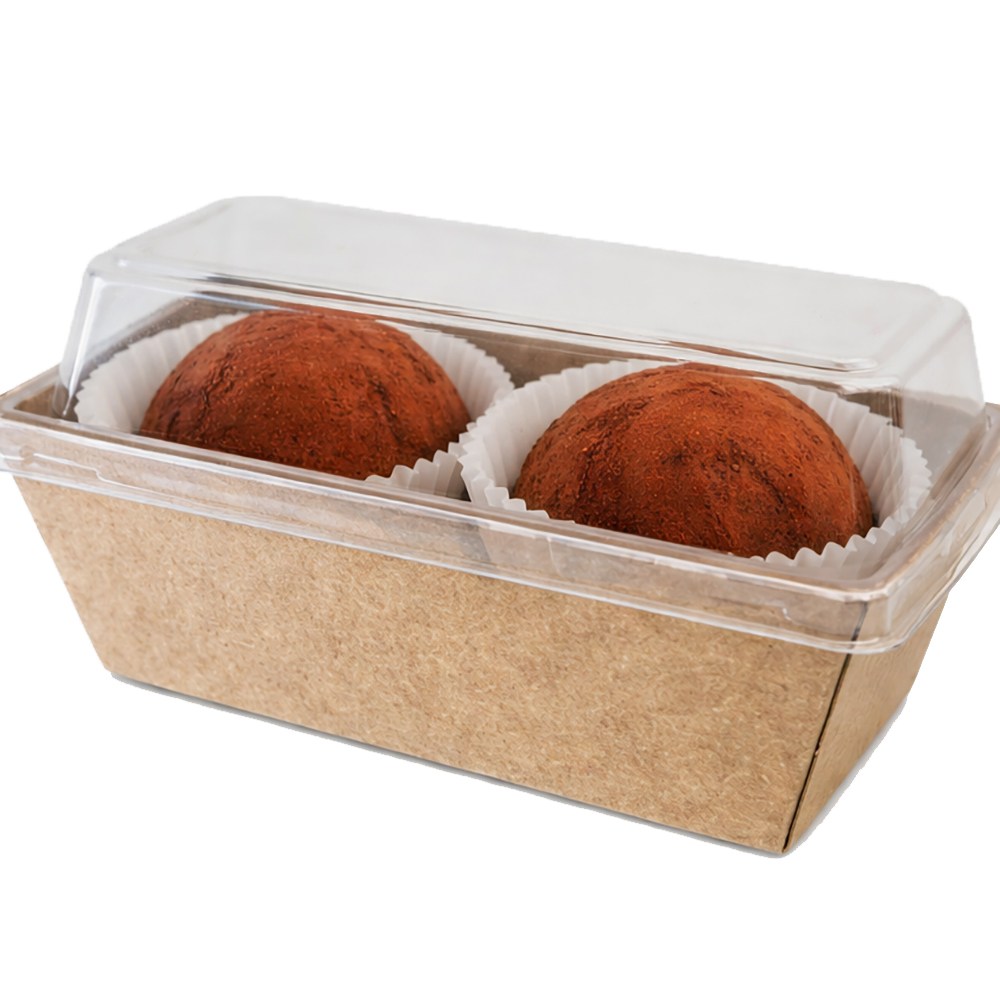 서흥이앤팩 크라프트 직사각 샌드위치 케이스 포장용기 미니 / 두바이쫀득쿠키 버터떡 포장용 투명뚜껑+종이용기 세트, 1개, 10세트 3,300원