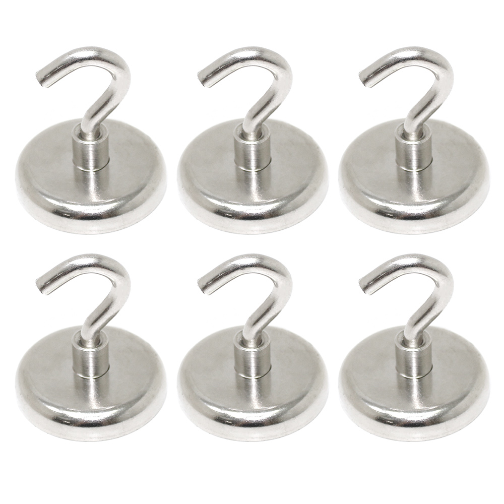 티온스 초강력 네오디움 고리형 자석 후크 6p 세트, 실버 23,900원
