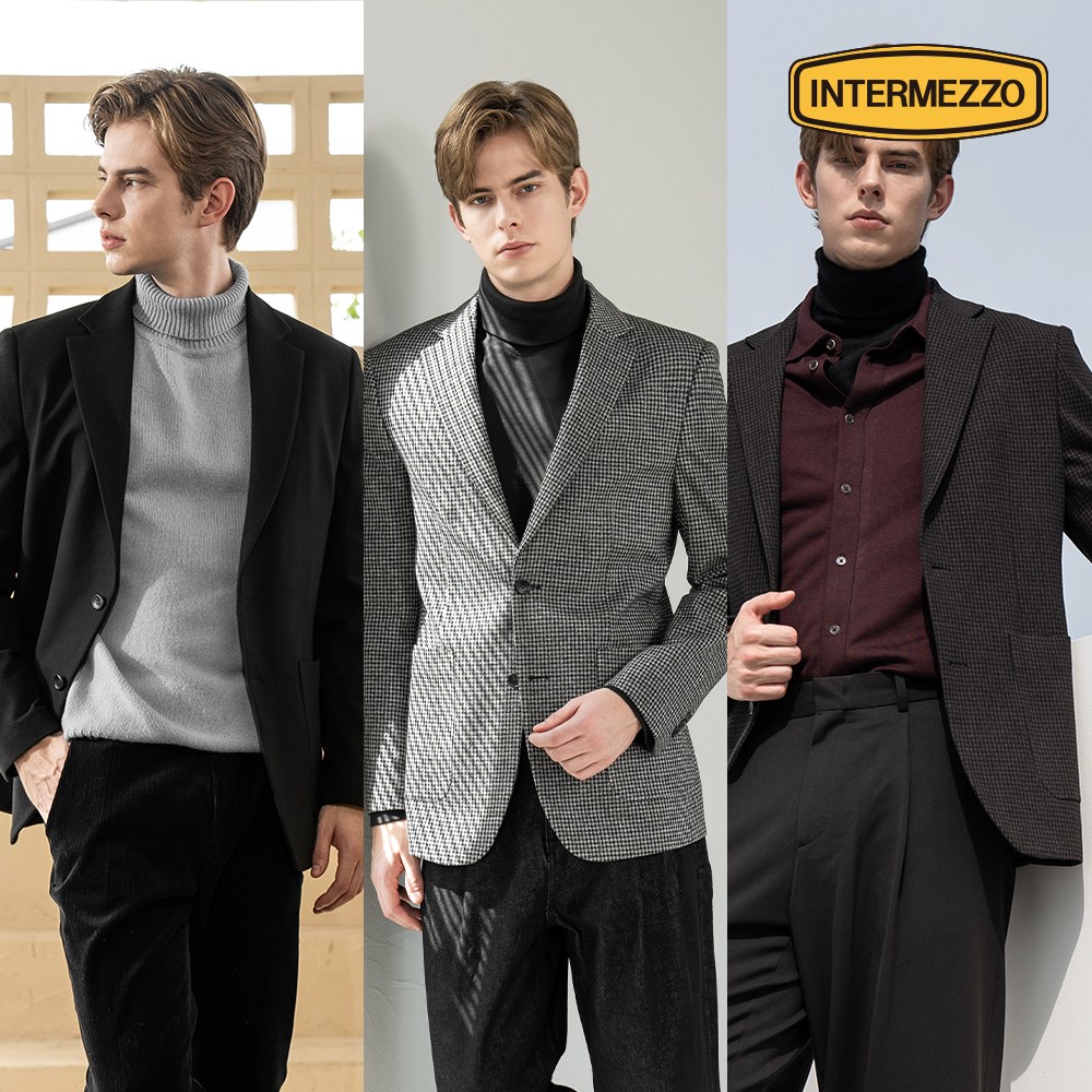 인터메조 24FW 컴포트 폰테 저지 재킷 IMEFMBZ106 89,000원