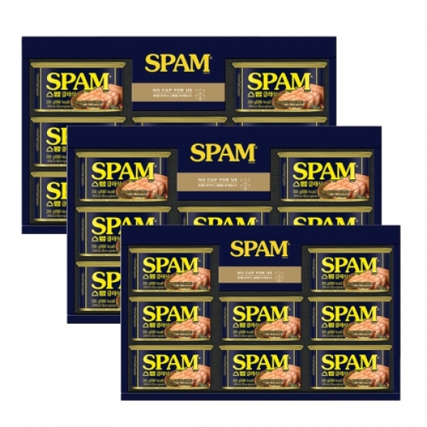 CJ 스팸 12K 선물세트 한박스 4세트입 설 명절선물 식품 햄 설날 답례품 사은품 판촉물 189,100원