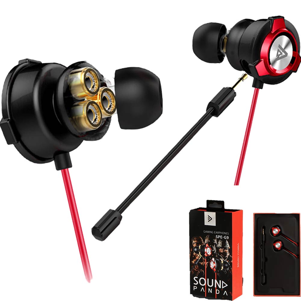 사운드판다 듀얼 드라이브 킴성태 배그 게이밍 유선 이어폰 마이크 SPE-G9 Light 28,900원