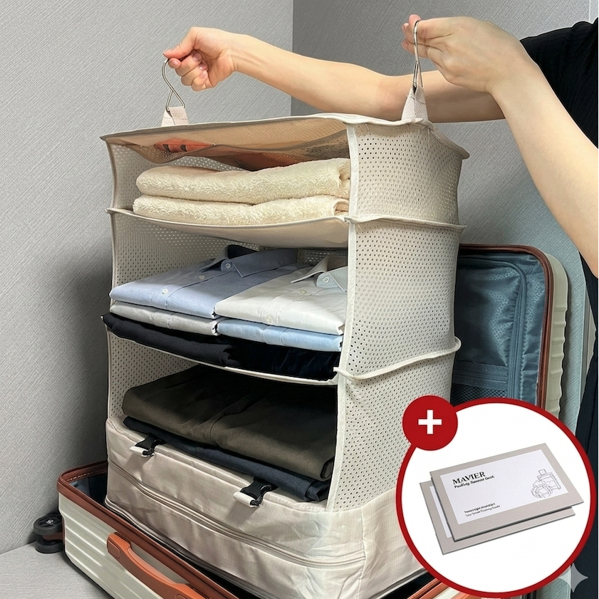 마비에르 여행용 압축 파우치 걸이형 4단 캐리어 정리 가방 대형 29,900원