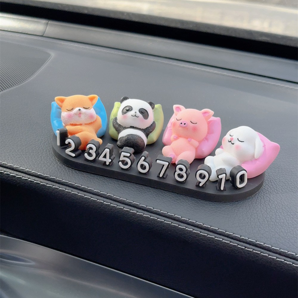 넘버링카 자동차 전화번호판 주차번호판 팬더 커플 주차알림판 주차안내판, 1개, 오렌지 11,400원