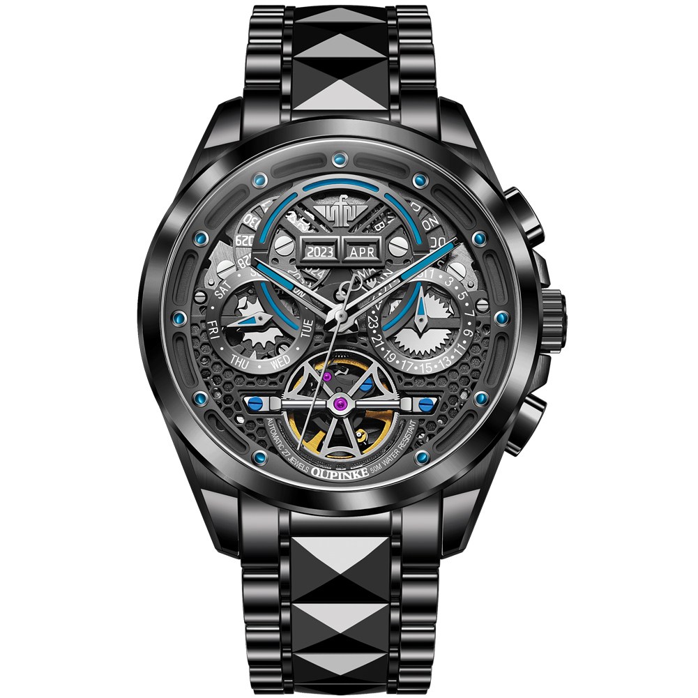 스위스 브랜드 OUPINKE 남성 명품시계 남성용 기계시계 방수 남성시계 398,000원