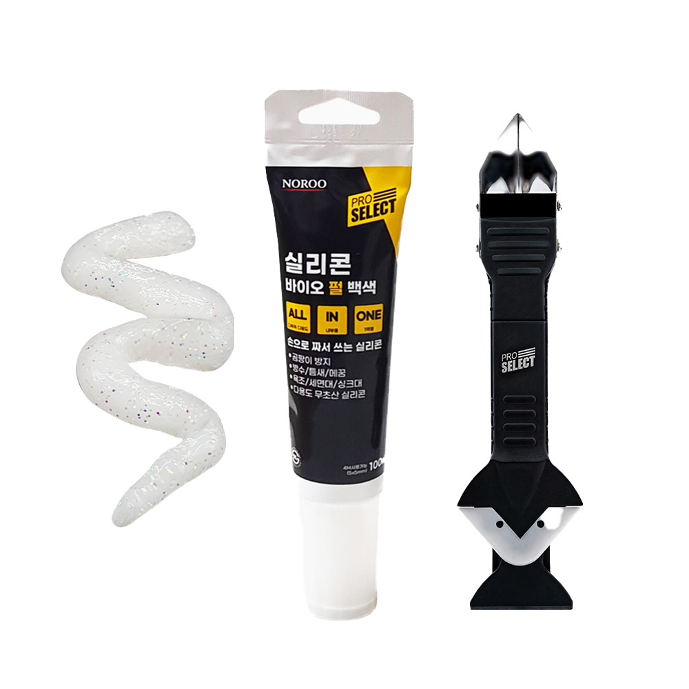 프로셀렉트 욕실 바이오 반짝이 펄 실리콘 + 스크래퍼 헤라 세트 13,900원