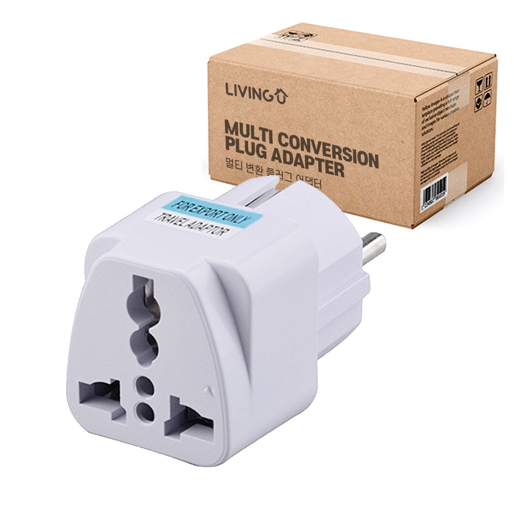 리빙유 멀티 변환 어댑터 콘센트 돼지코 110V 220V 변환 4,300원
