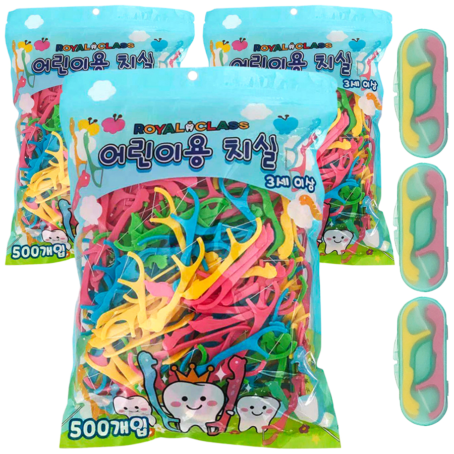 로얄클라쓰 어린이 일회용 치실 + 케이스 세트 31,800원
