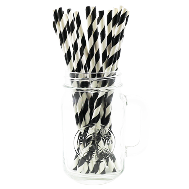 MEO 종이빨대 블랙화이트, 100개입, 1개 4,160원