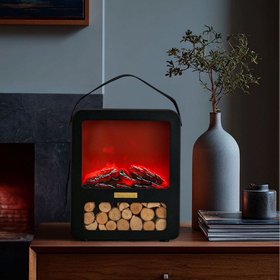 루카시아 불타는 불멍 LED차박 캥핑무드등 인테리어 벽난로, D형 29,800원