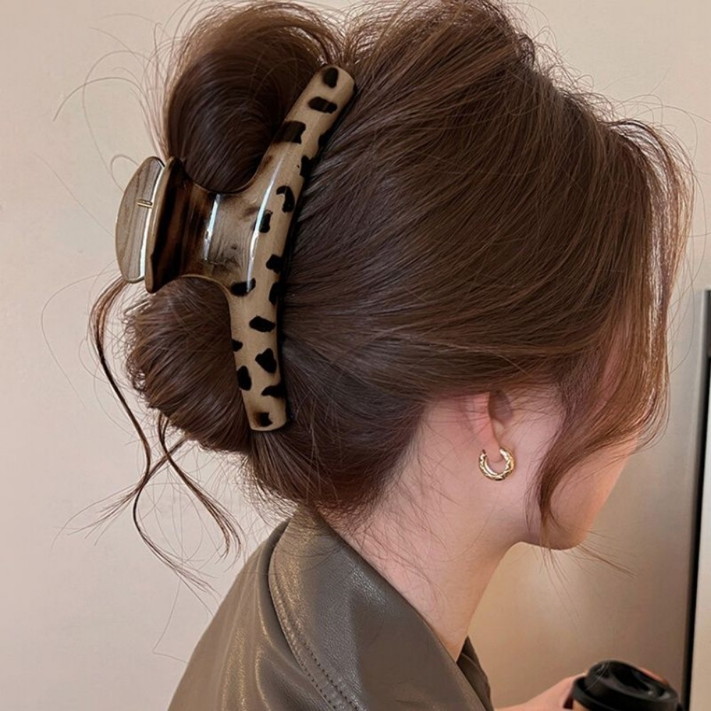 15cm 빅사이즈 호형 고급 유광 올림머리 헤어 집게핀 6,890원